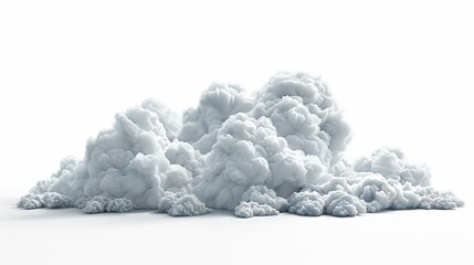 Beauty white cloudy on blue sky with soft sun light, Nature view soft white clouds on pastel blue sky background