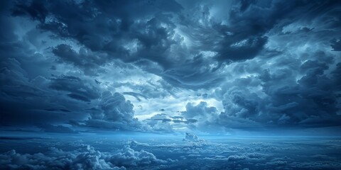 Fototapeta premium Abstract Retro Skies: A Vintage-Inspired Sky Pattern that Blends Timeless Elegance with Artistic Whimsy