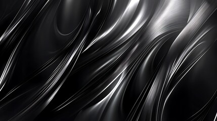 Fototapeta premium Graceful Swirls of Light and Shadow in an Abstract Black and White Composition