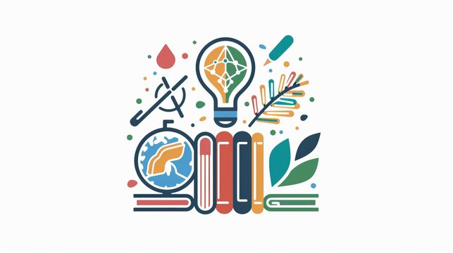 Education Web Banner. STEM education. Science, Technology, Engineering, Arts, Mathematics.