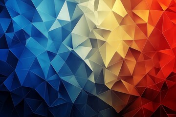 Obraz premium Luxurious Abstract Triangle Background with Subtle Patriotic Insignia