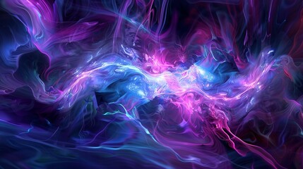 pulse in blue and pink spectrum