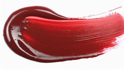 A vibrant and colorful paint brush stroke isolated on a pristine white background, showcasing its bold and expressive nature. Art enthusiasts and those who appreciate modern, abstract design