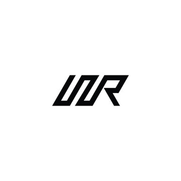 recommend clip art: Letter WR geometric symbol simple logo vector