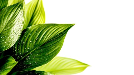 Fototapeta premium hosta on a white background. Outdoor Ornamental Plant