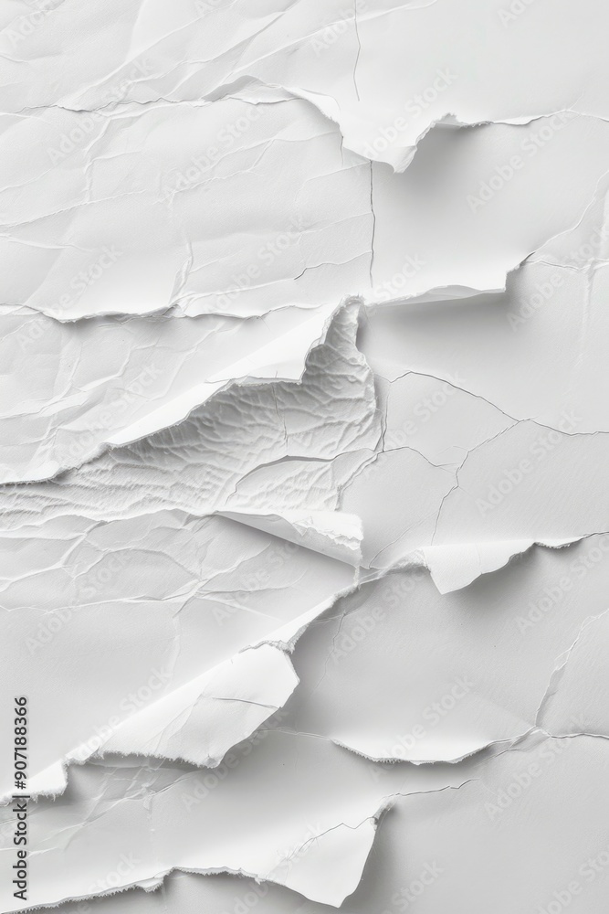 Aufkleber a close-up shot of a blank piece of white paper, ideal for use in presentations or documents