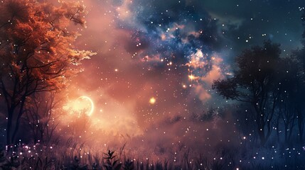 Dark cloudy sky before thunderstorm panoramic background. Storm heaven panorama. Wide gloomy backdrop