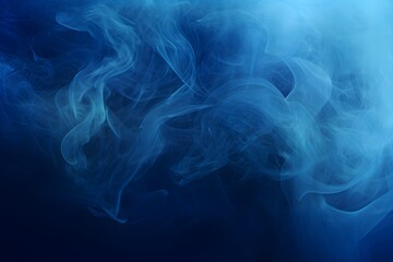 Fototapeta premium Smoky background, abstract blue smoke background