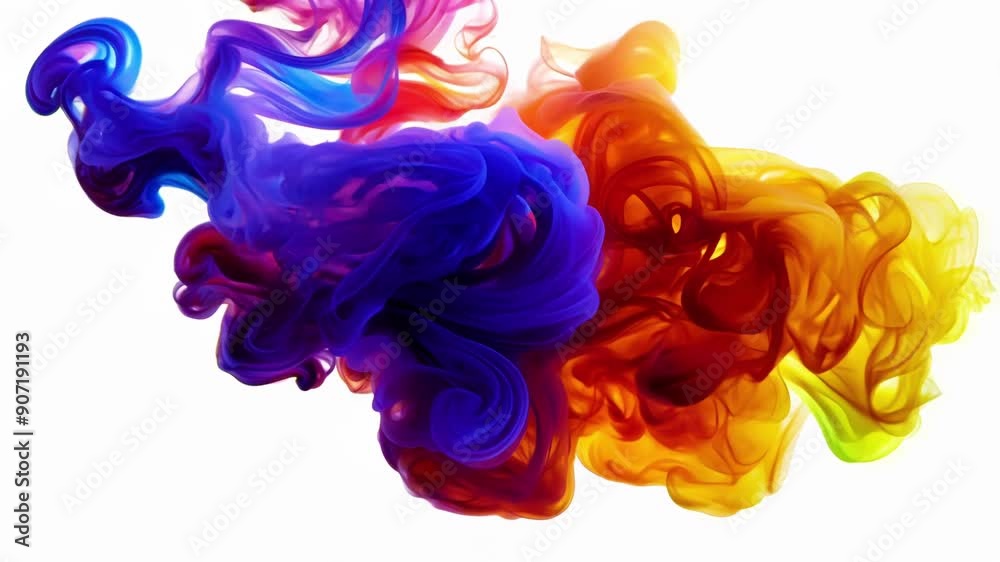 Wall mural witness a breathtaking blend of fiery hues swirling gracefully, capturing the essence of harmony and