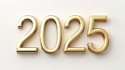 Number 2025. Merry Christmas and Happy New Year concept. Selective focus background and copy space