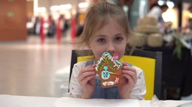 A Child Enthusiastically Enjoys the Fun and Creati
