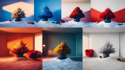 christmas tree in the night