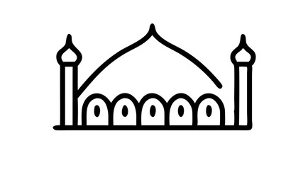 Mosque icon stock illustration