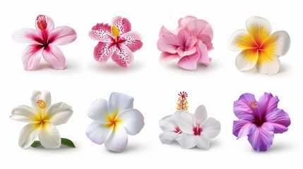 Fototapeta premium A collection of flowers with different colors and shapes