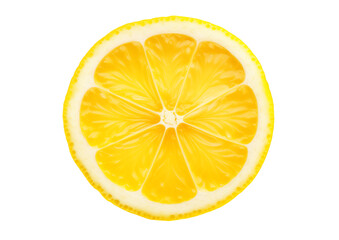 Fresh Lemon Slice On Transparent Background