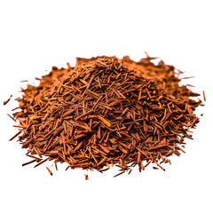 Pile Of Dried Rooibos Tea Leaves Isolated On Transparent Background