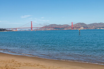 Golden Gate Bridge over San Francisco Bay, Califronia