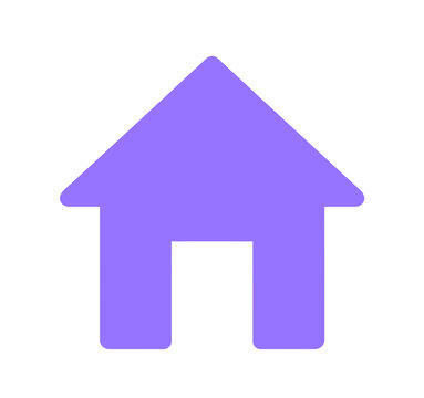 recommend clip art: シンプルな紫色の家マーク