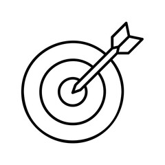 target with arrow and graduation cap