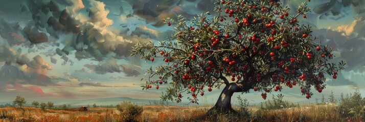 Pomegranate Tree on the Farm