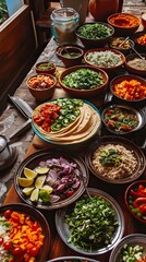 Fototapeta premium COMIDA MEXICANA COLORES INGREDIENTES TEXTURAS 