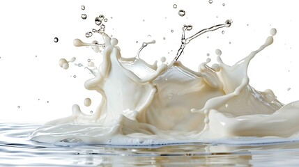 Milk Splash: A Creamy White Explosion