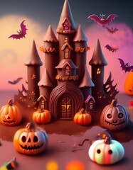 ハロウィンの世界がチョコレートで出来ました