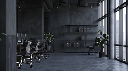 Modern Office Interior with Minimalist Design