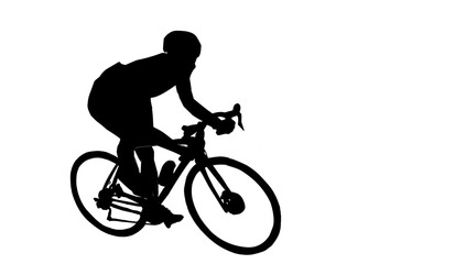 cycling man silhouette icon set, cycle silhouette, bicycle silhouette vector, bicycle man silhouette, sport, racing, vehicle, active concept.