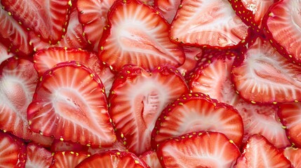 slices of straberry 
