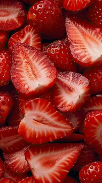 slices of straberry 
