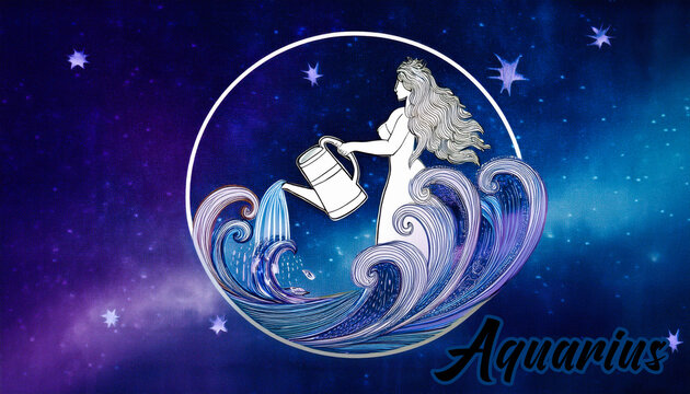 aquarius representation zodiac horoscope