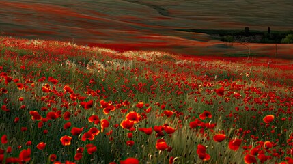 Obraz premium Field of poppies