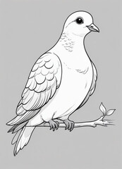 dove on branch