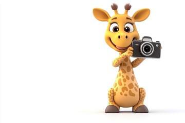 Giraffe taking pictures