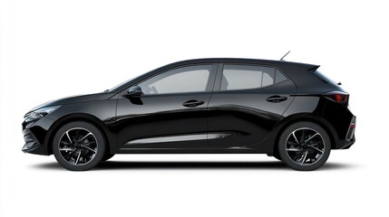 Obraz premium Black Car Side View