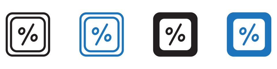 Discount icon Group symbol or sign vector