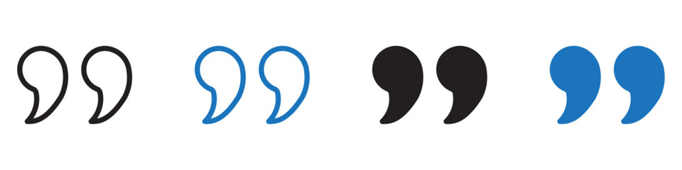 Quote icon Group symbol or sign vector