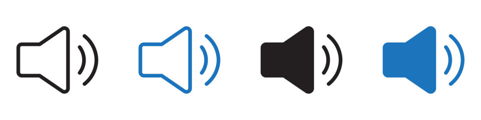 Speaker icon Group symbol or sign vector