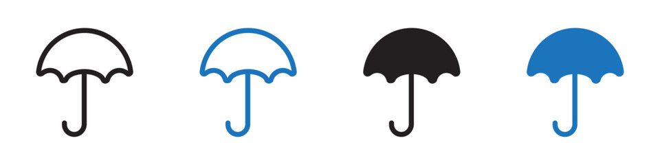 Umbrella icon Group symbol or sign vector