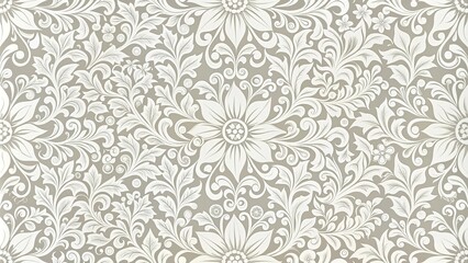 Seamless light grey floral pattern background, floral, seamless, pattern, light grey, background, design, elegant