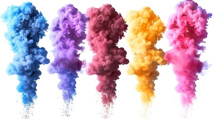 Obraz premium Smoke Bomb. Colorful Smoke Bomb Wallpaper. Smoke Effects Background.