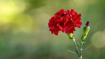 Red Carnation Flower 