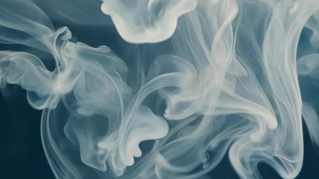 Rivers of smoke converging and diverging creating an everchanging tapestry of patterns and textures.