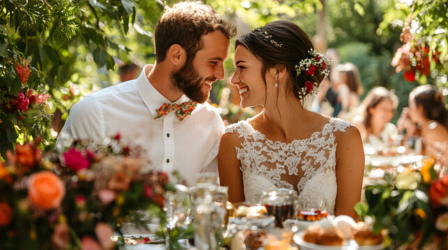 Intimate backyard wedding with homemade organic refresh