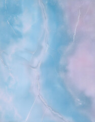 Blue onyx marble texture with intricate veins and a smooth surface.