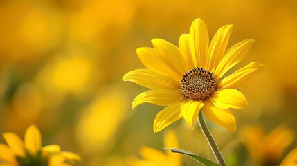 Obraz premium Yellow kwiaty in nature 