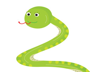 令和七年の干支の巳のイラストです。