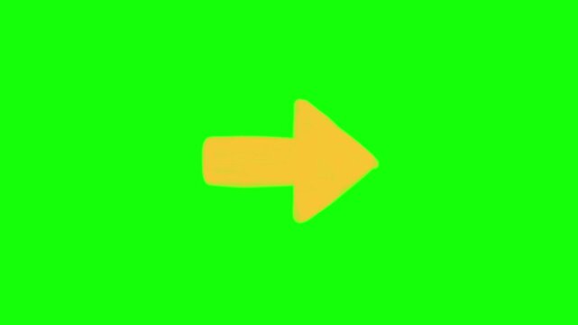 Green screen free video of 3d arrow up arrow, icon, symbol, button, sign, direction, web, 