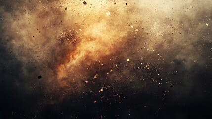 Abstract Cosmic Explosion with Golden Dust